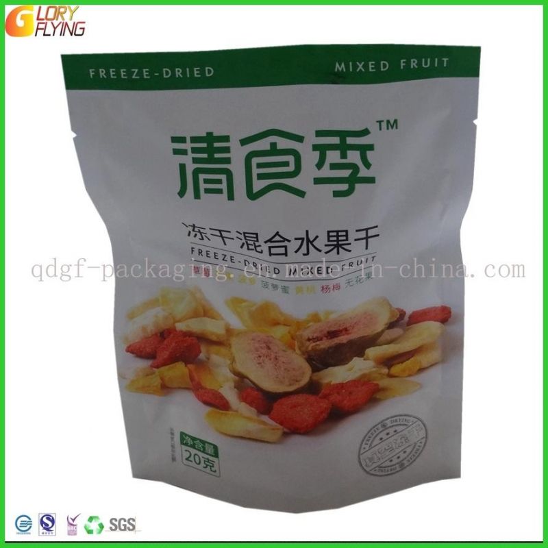 Printing Food Bags Snacks Pouch with Transparent Window and Zipper/Plastic Food Packaging