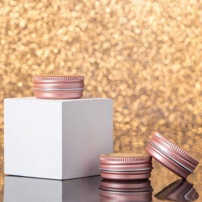 2 Ounce Aluminum Tin Jar Refillable Containers 60 Ml Aluminum Screw Lid Round Tin Container Bottle for Cosmetic, Lip Balm, Cream