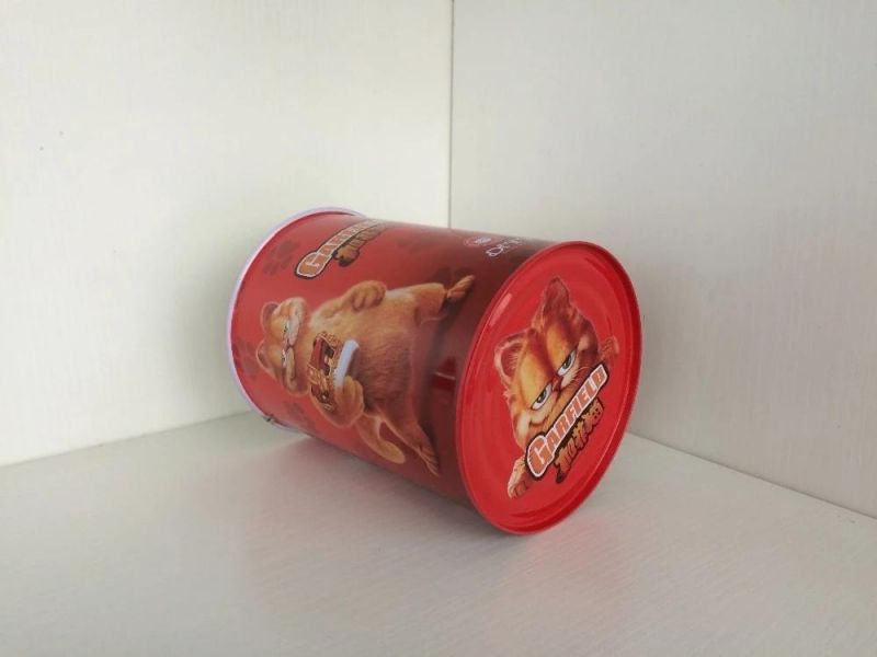 Empty Tin Can for Biscuit