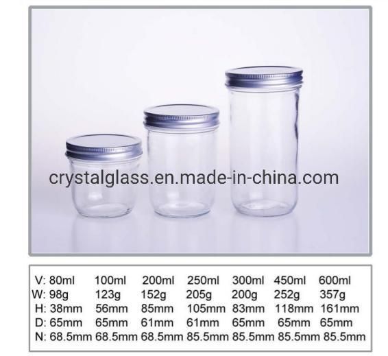 16oz Glass Drinks Mason Jars with Metal Lid and Handle 480ml