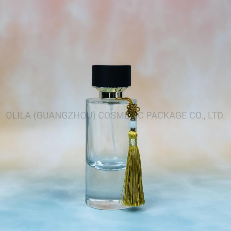 Wholesale Perfume Bottle Glass 100ml Perfume Bottle Package with Tassels