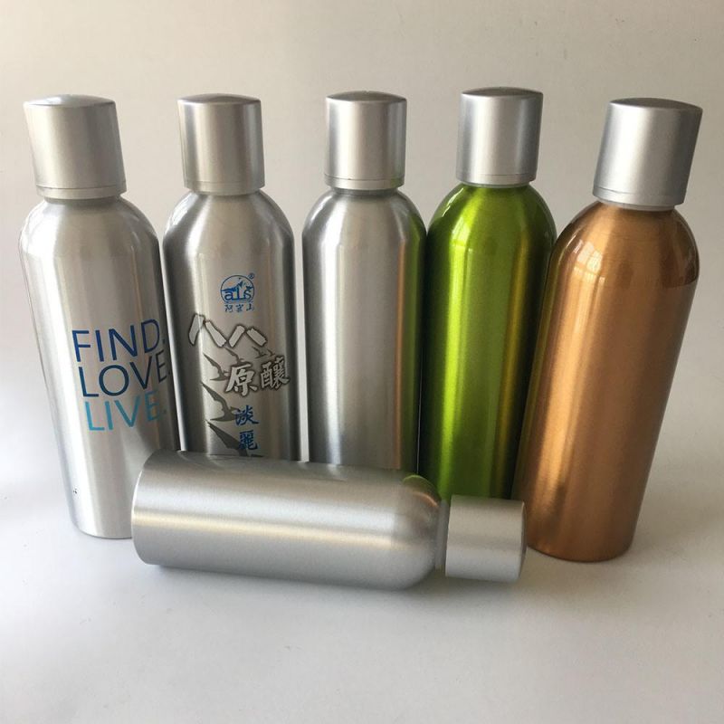 High-End Food Grade Aluminum Bottle for Liquor Packaging