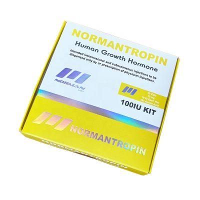Fashion Style HGH Custom Folding Paperboard Plastic Tray 2ml Vial HGH Packaging Boxes
