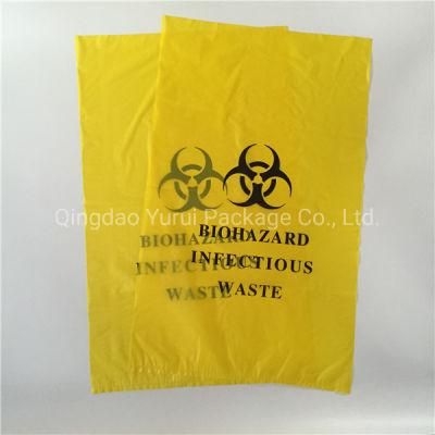 China Factory Yellow LDPE Hazardous Waste Bags/Industrail Garbage Bag/Chemical Disposal Bag