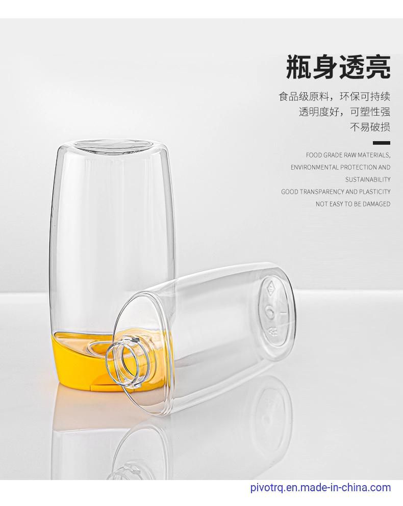 500g 16oz Plastic Squeeze Bottle for Honey Syrup with Silicon Valve