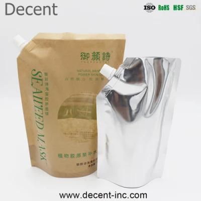 1liter 5liter 10liter Customed Printing or No Printing Stand up Spout Pouch for Liquid Soap/ Laundry Detergent Packaging