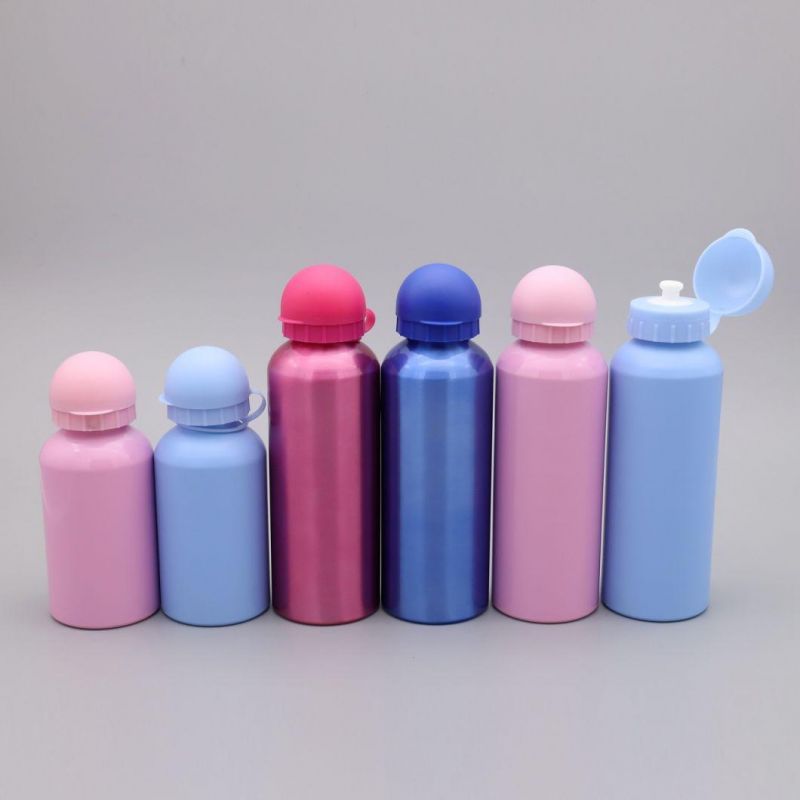 High Quality Aluminum Sports Water Bottle with Plastic Top