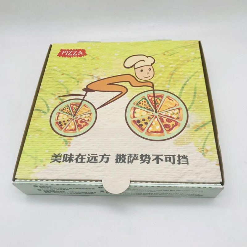 Disposable Wholesale Kraft Customized Take Away Pizza Packing Box