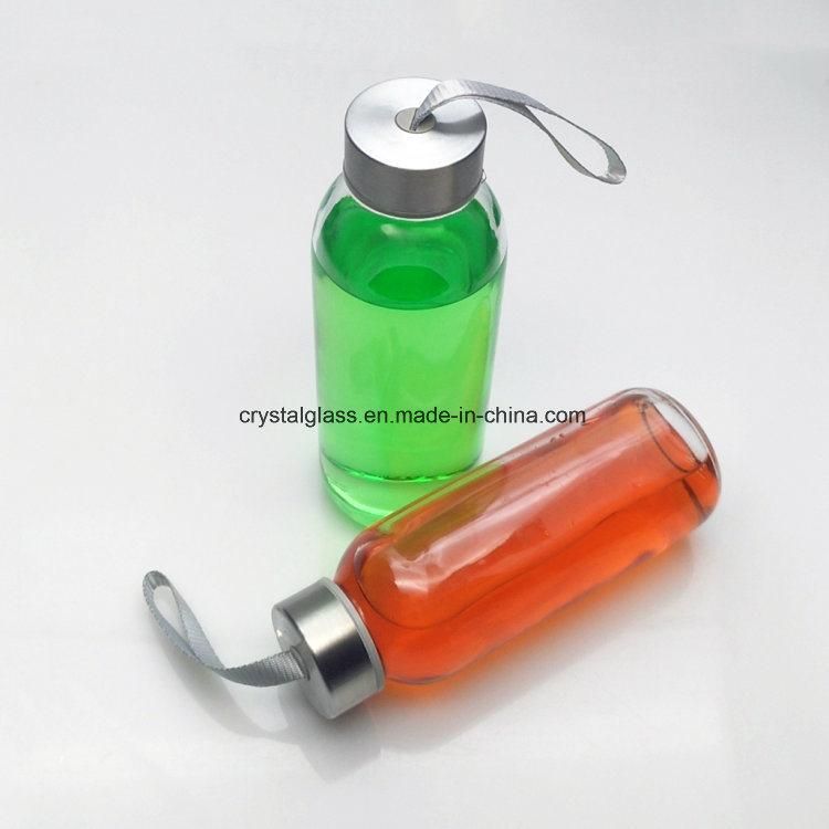 Hexagon Shaped Juice Ice Tea Glass Bottles with Caps Beverage Packing Bottle