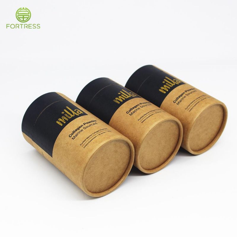 Custom Sealable Aluminum Foil Tea Coffee Bean Container Paper Tubes