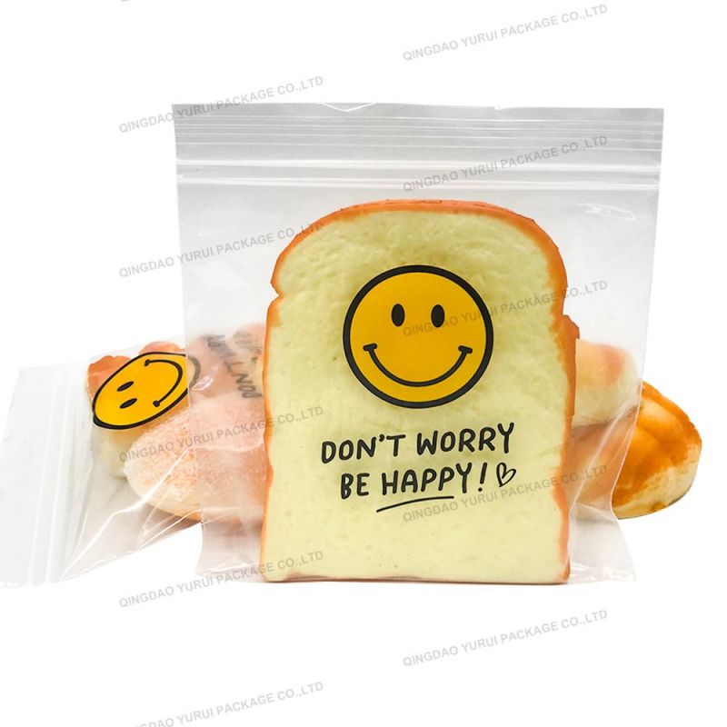 100% Virgin Material LDPE Clear Sealable Printing Bread Bag