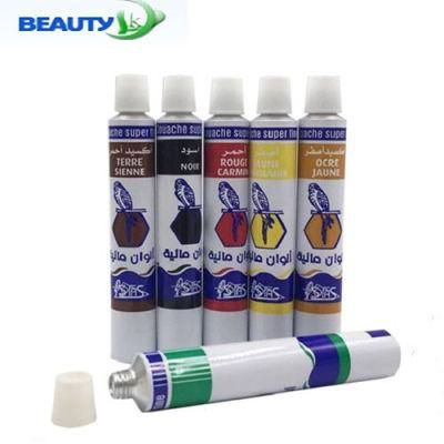 100ml Squeeze Aluminum Tube Watercolor Packaging Collapsible Tube