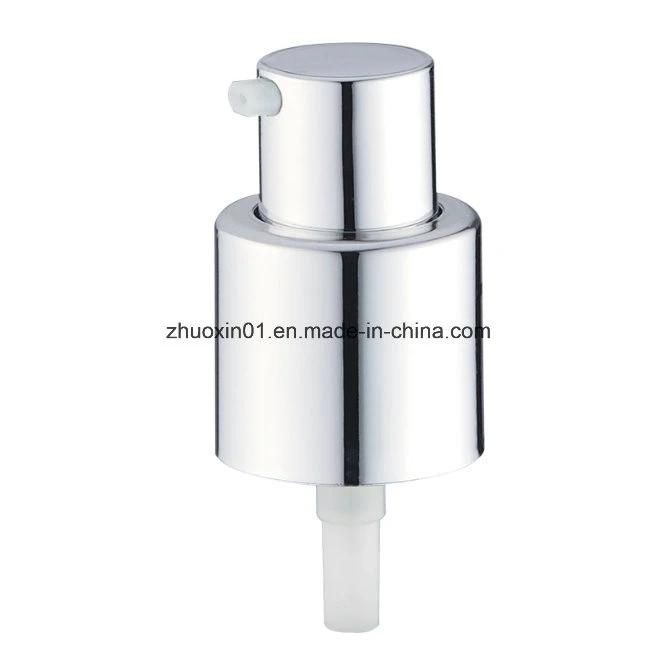 Gloss Silver Metal Cream Pump Face Liquid Pump