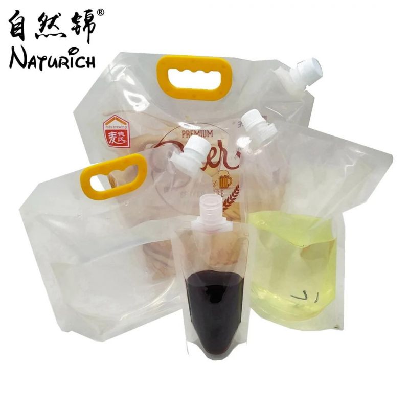 New Design Washing Liquid Packing 700ml Stand up Pump Spout Pouch