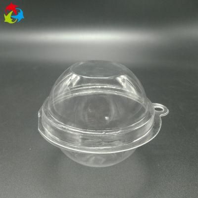 Customized Transparent Round Bath Bomb Clamshell Packaging