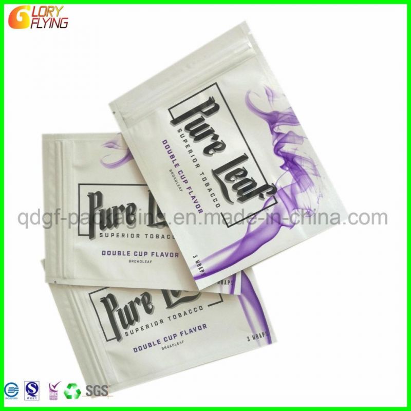 Plastic Zipper Bag Tobacco Packaging Smell Proof Mylar Bags