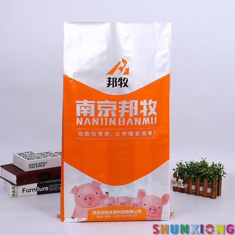 Factory Direct Sale Grain Sugar Flour Rice Feed Fertilizer BOPP Laminated PP Bag 15kg 25kg 50kg Fancy Design