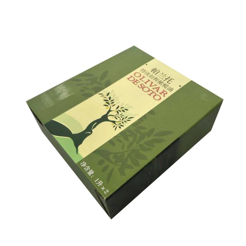 Custom Printed Colored Clothes Corrugated Paper Mailer Boxes for Olive Oil Packaging