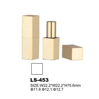 Lipstick Tube Square Gold Lipstick Container Cosmetic Packaging