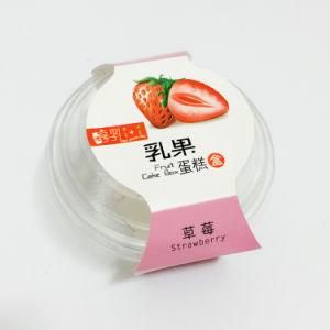 Disposable Clear Round Salad, Fruit Cake Plastic Bowl with Lid