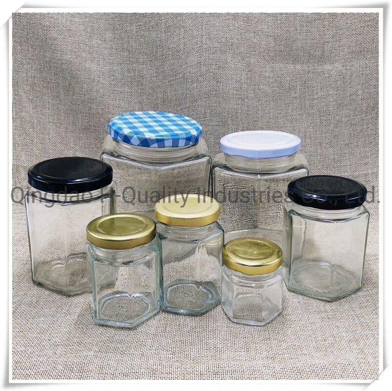 45ml-730ml Six-Sided Glass Bottle, Honey Bottle, Pickles Bottle, Coffee Bottle