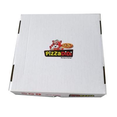 Pizza Box for Packaging Top and Bottom Corrugated Cardboard