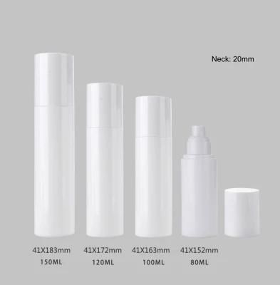 Wholesale 120ml/4 Oz Plastic Bottle, Plastic Pet Cylinder Lotion Bottle with White Treatment Pump &amp; Overcap. Ready-Made/ Customized.