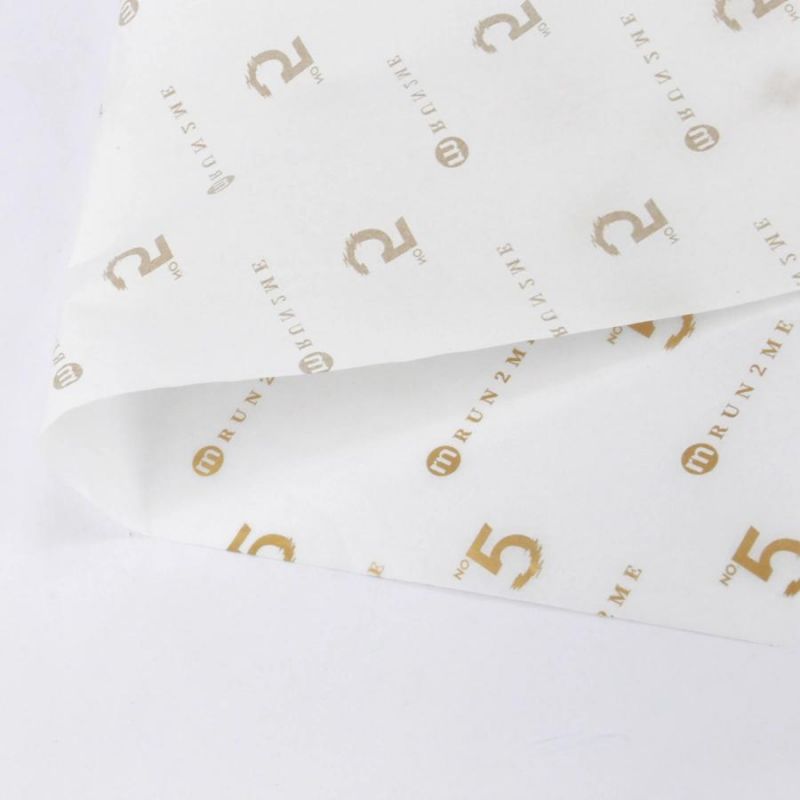 17GSM 13*70cm Gold Logo Printed Shoe Wrapping Tissue Paper