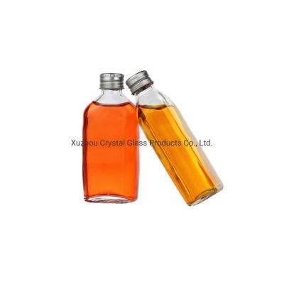 Flask Bottle 100ml 150ml 250ml Flat Glass Cold Brew Coffee Juice Bottles