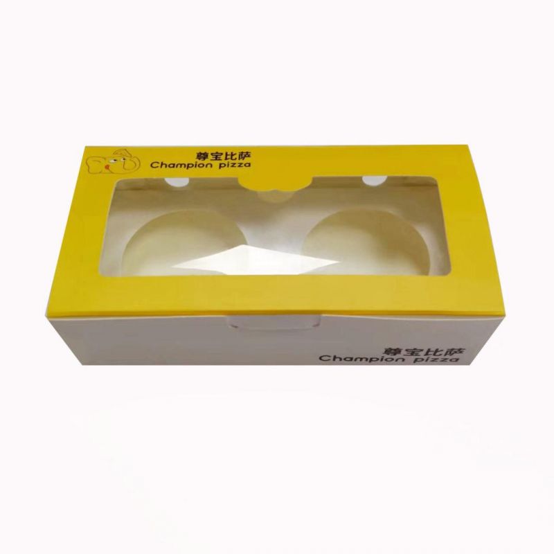 Plastic Window Pizza Box Food Packaging Take Away Luch Packaging Box