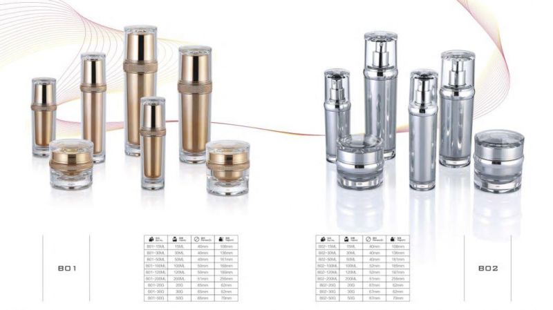 Acrylic Airless Pump Skincare Cosmetic Bottles Have Stock