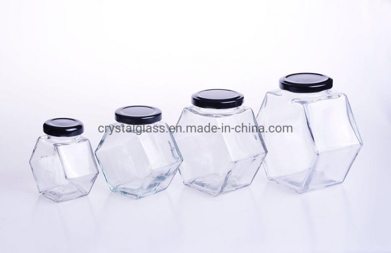 25ml 30ml 50ml Mini Round Storage Glass Honey Jar with Golden Lid