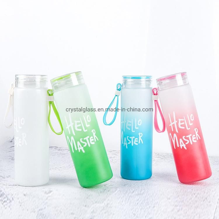 300ml Wholesale Glass Water Botte for Gift with Customized Logo