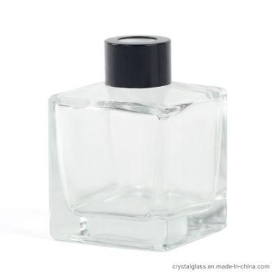 High Quality Clear Empty Aroma Reed Diffuser 200ml Diffuser Square Glass Bottle