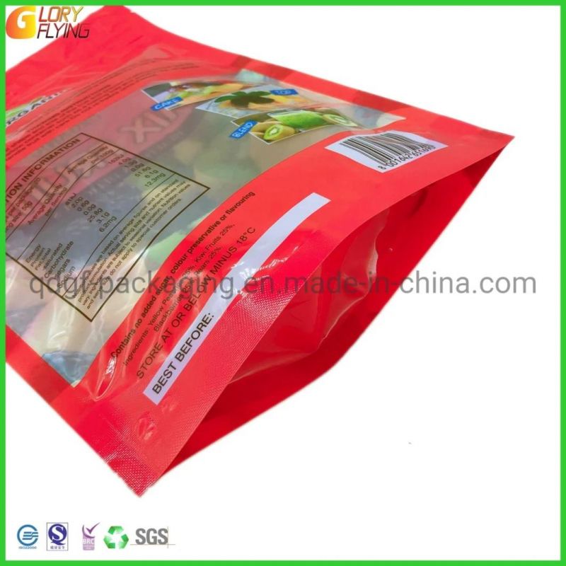 Frozen Bag Mix Berries Packaging 500g Plastic Food Pouch with Zipper