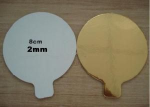 2mm Round Mini Gold Cake Base Board