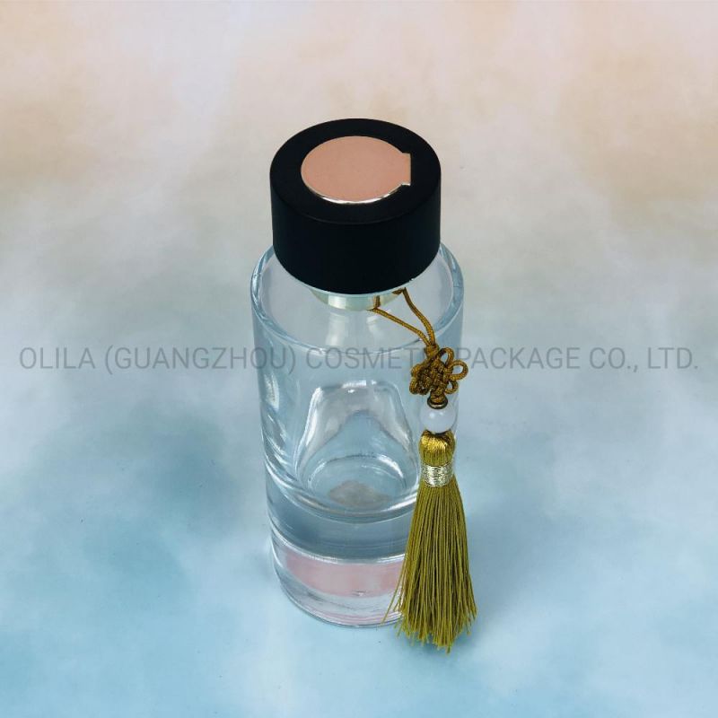 Wholesale Perfume Bottle Glass 100ml Perfume Bottle Package with Tassels