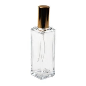 Perfume Bottle 30ml Square Glass Perfume Empty Bottle Travel Sub-Packing Bottle with Golden Cap