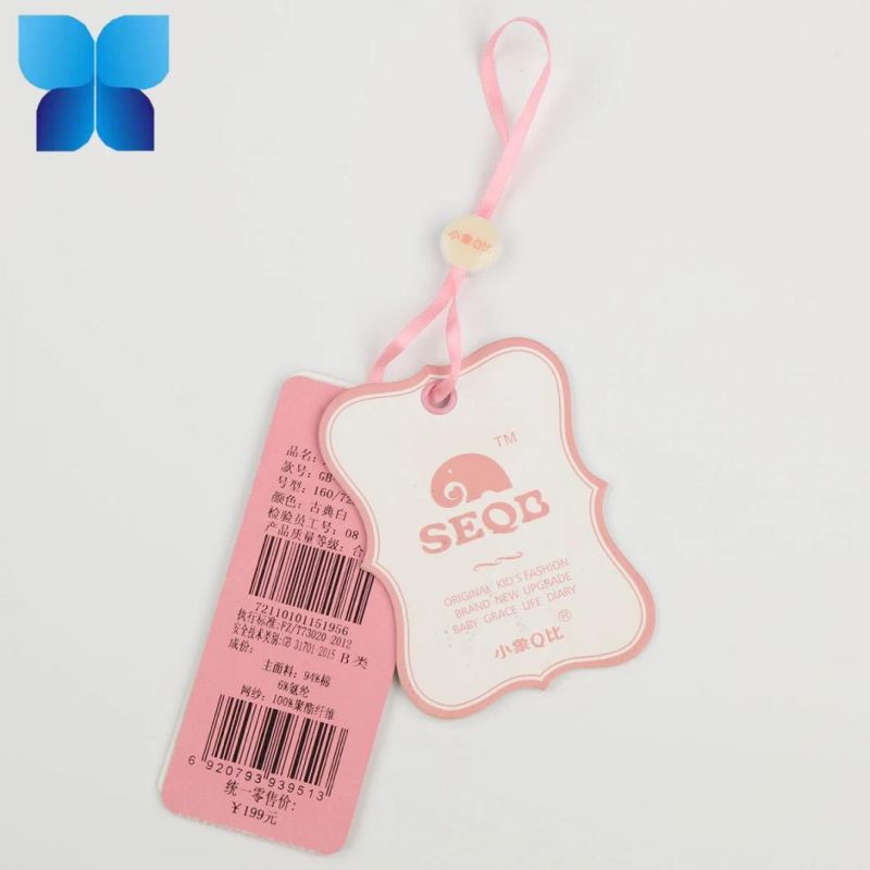 Garment Paper Hang Tag Printed Brand Logo Tag