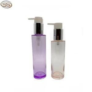 100ml 120ml BPA Free Massive Body Pet Lotion Pump with Chromplate Pump Skin Care Plastic Bottle Set