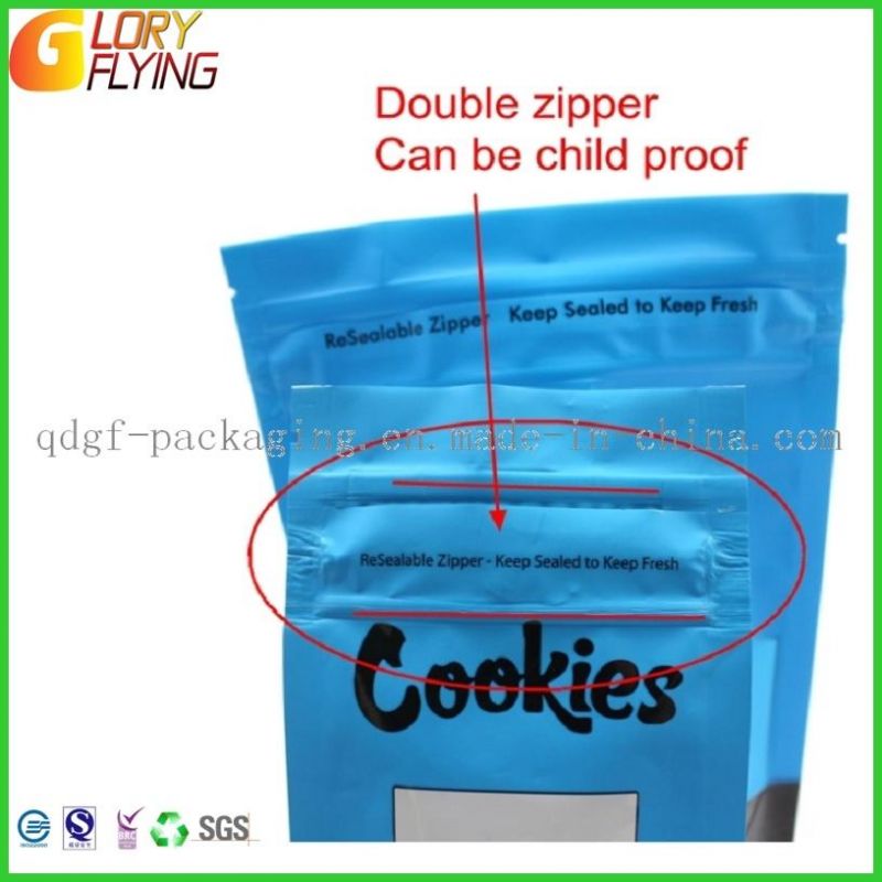 Customized Smell Proof Mylar Bag with Childproof Cookies Bags/Plastic Packaging Bags