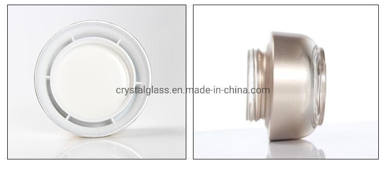 China Wholesale Luxury Glass Cosmetic Jars with Lid