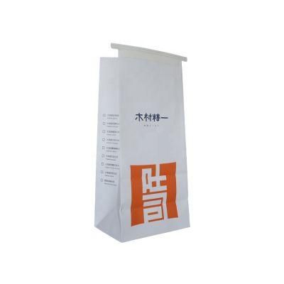 Tin Tie Food Coffee Packaging Kraft Paper Bag with Window