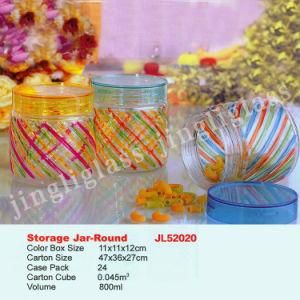 New Storage Glass Jar with Plastic Cap