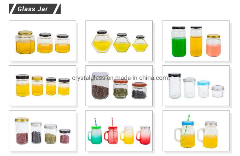 200ml 380ml 500ml Square Sealed Glass Food Jam Jar