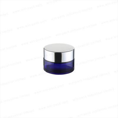 Original Blue Color Glass Jar Cosmetic Packaging Empty Glass Cream Jar for Skin Care