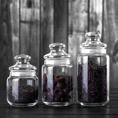 Custom Factory Price Kitchenware 750 Ml Food Glass Wide Mouth Jar with Glass Lid