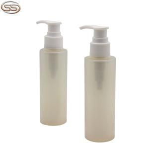 100ml Pet Cylinder Shape Lotion Saddle Shape Pump Bottle Packaging Translucence Container