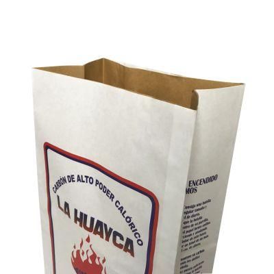 Wholesale Package Bag BBQ Charcoal Bag Charcoal Briquette Bag Eco-Friendly Biodegradable Kraft Paper