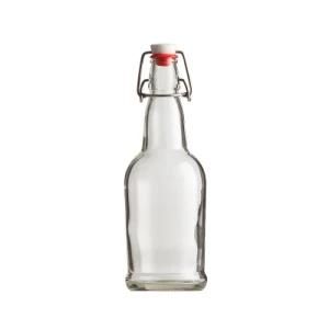 16oz Home Brewing Kombucha Glass Bottle with Easy Wire Swing Cap &amp; Airtight Rubber Seal